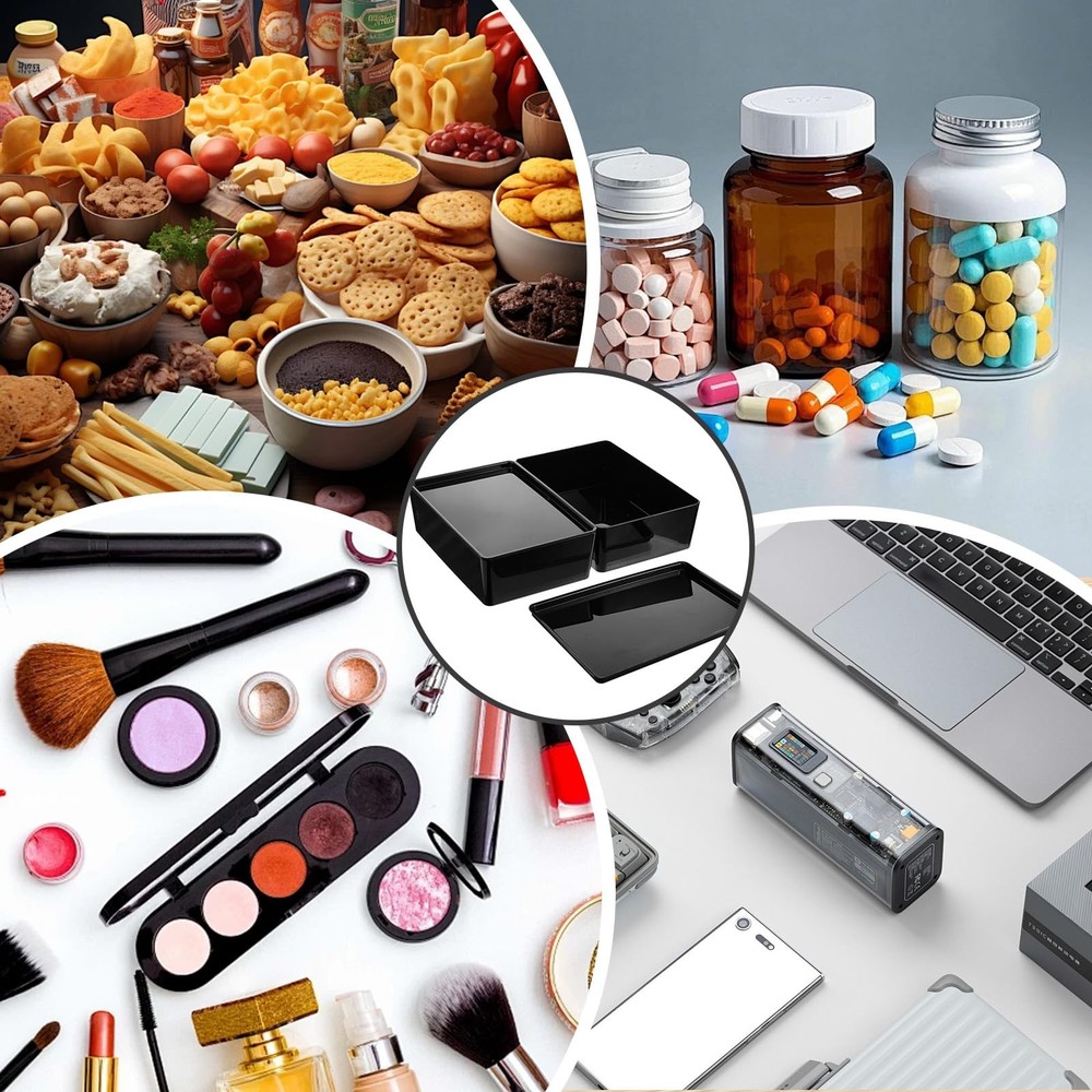 2 Pack Storage Bins with Lids, 10 x 6.9 Inch Multipurpose Stackable Plastic C...