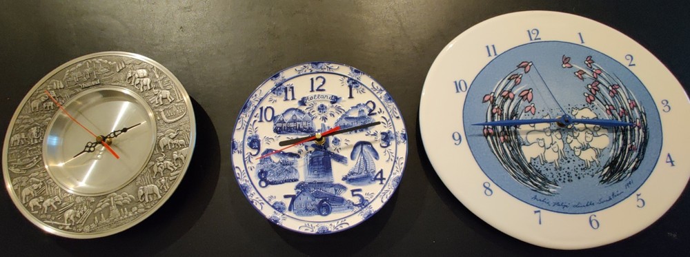 Three Battery Operated Clocks....Working Condition