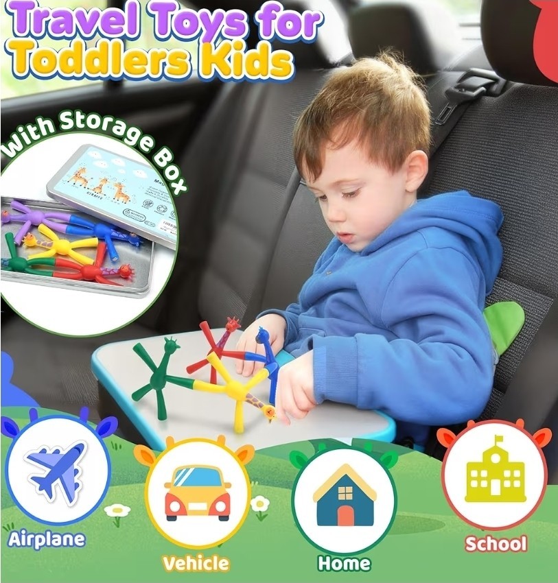 Magnetic Fidget Toy (Giraffe) Magnetic Travel Toys 5 Pcs Fun For Kids