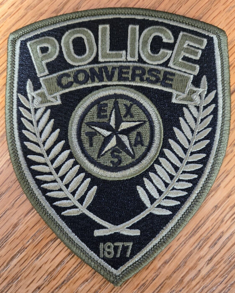 CONVERSE TEXAS subdued POLICE PATCH
