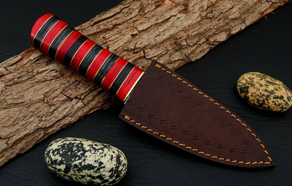 8 inches Celtic Scottish Dirk SGIAN DUBH DAGGER Bone Handle Knife.