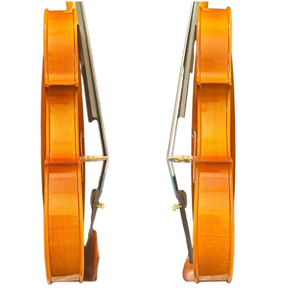 🎻 4/4 Solid Wood Beginner Violin Outfit – Spruce Top & Maple Back, Case & Bow