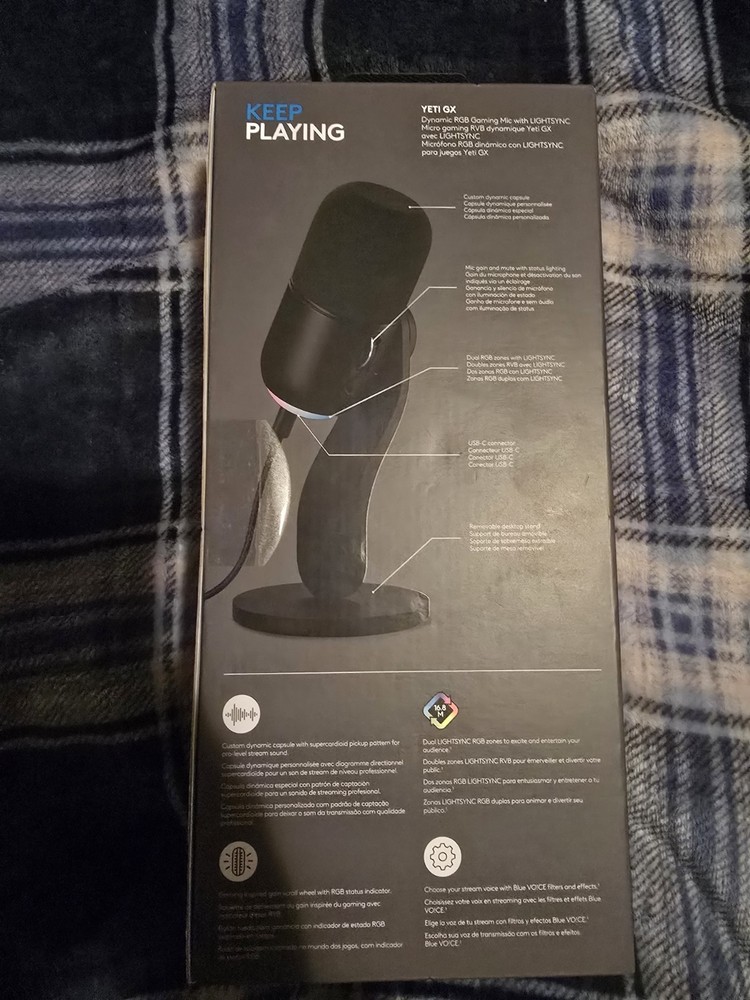 Logitech - Yeti GX Wired Supercardioid Dynamic Gaming Microphone with LIGHTSYNC