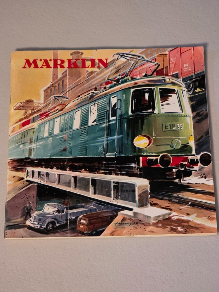 Marklin 58 D DM Model Train Catalog HO E12 35 Illustrated German