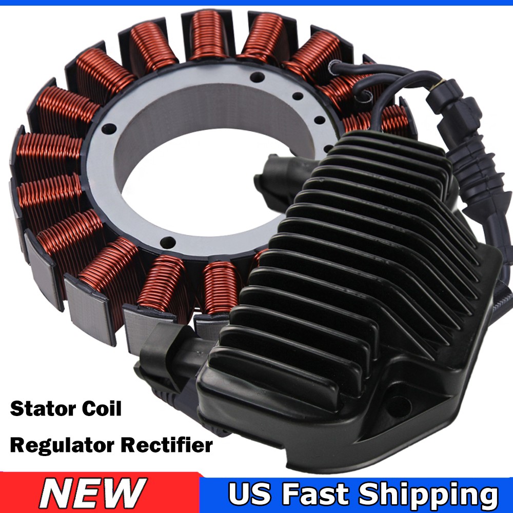 Stator Coil w/ Voltage Regulator Rectifier For Harley Dyna 2008-2014 2015 2016