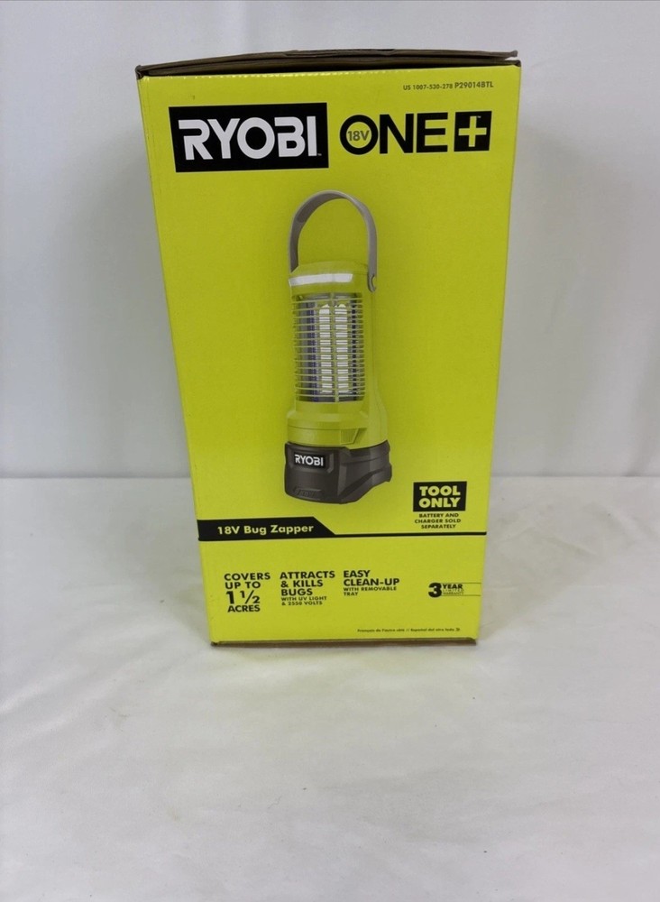 Ryobi Bug Zapper Portable Compact 1/2 Acre Coverage 18-Volt Cordless Tool Only