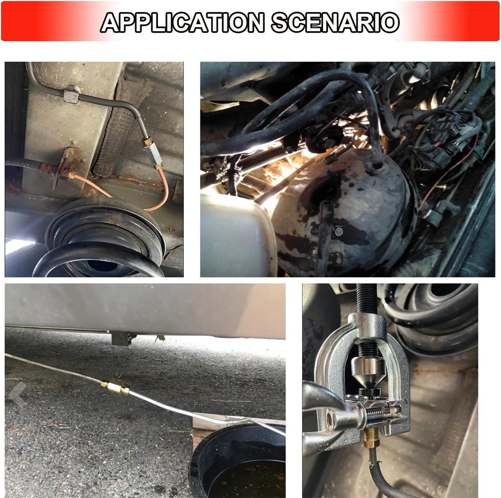 2x Copper Nickel Brake Line Tubing Kit 3/16 OD 25 FT Coil Roll All Size Fitting