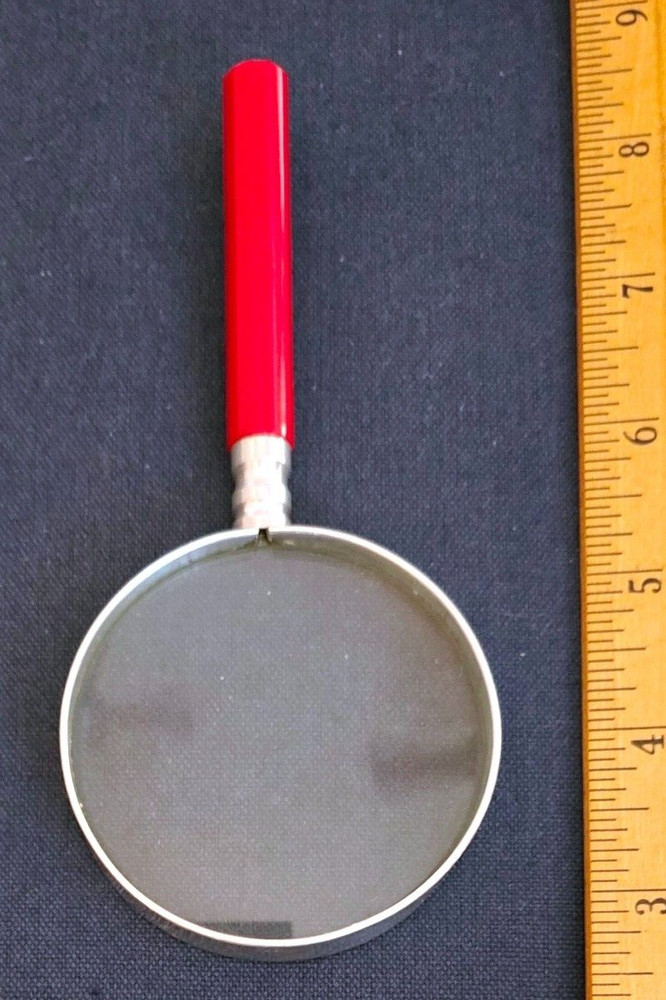 Red Handheld Magnifier