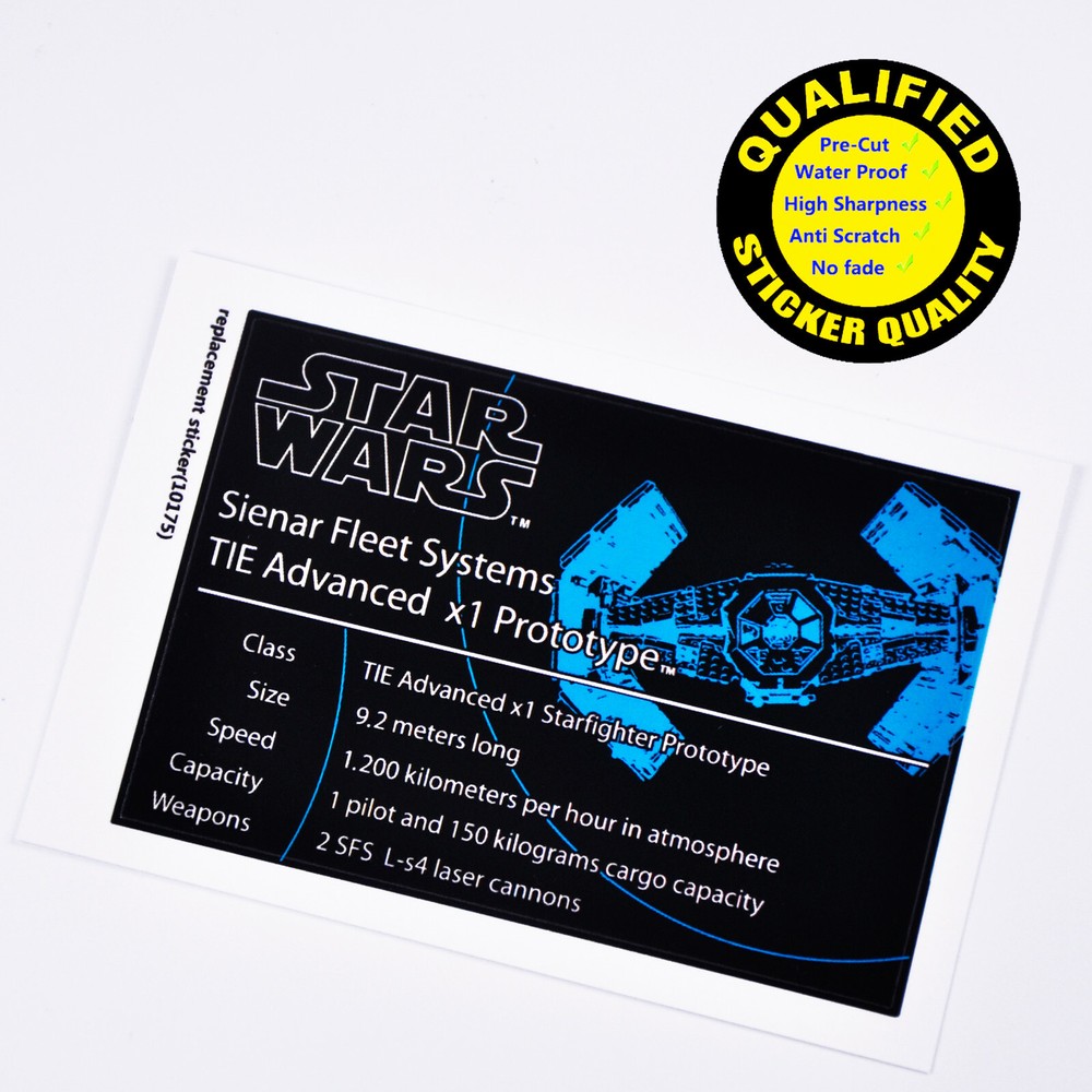 Replacement sticker for set 10175 Precut sticker