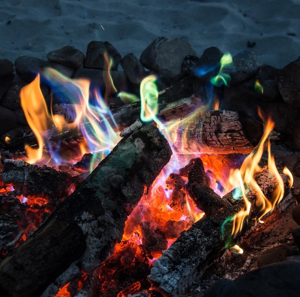 Mystical Fire Color Changing Packets Pits Campfire Long-Lasting...