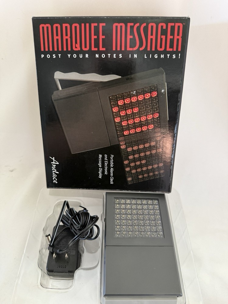 Marquee Programmable LED Scrolling Sign-Display Board 2" x 2" (WITH BATTERIES).