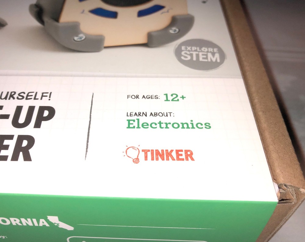 Kiwi Co Light Up Speaker Building Kit Electronics Science Tinker Crate Kiwi Co.,