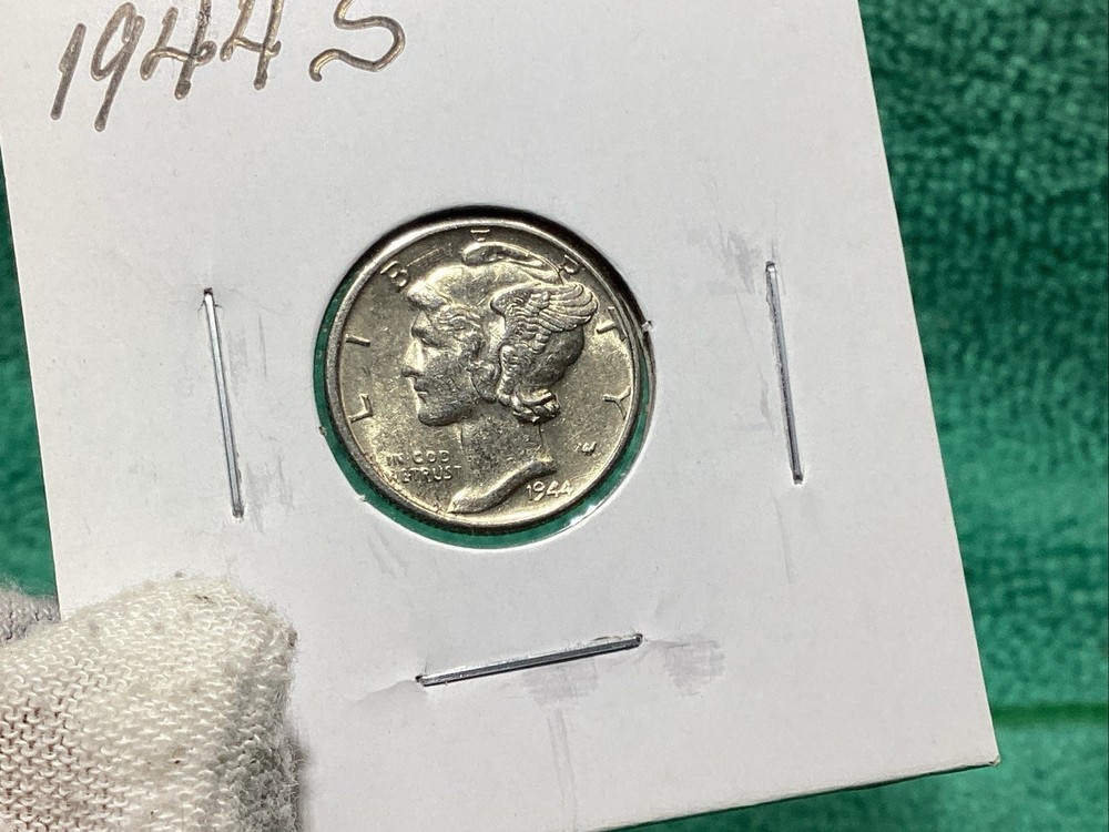 1944 S MERCURY DIME UNCIRCULATED