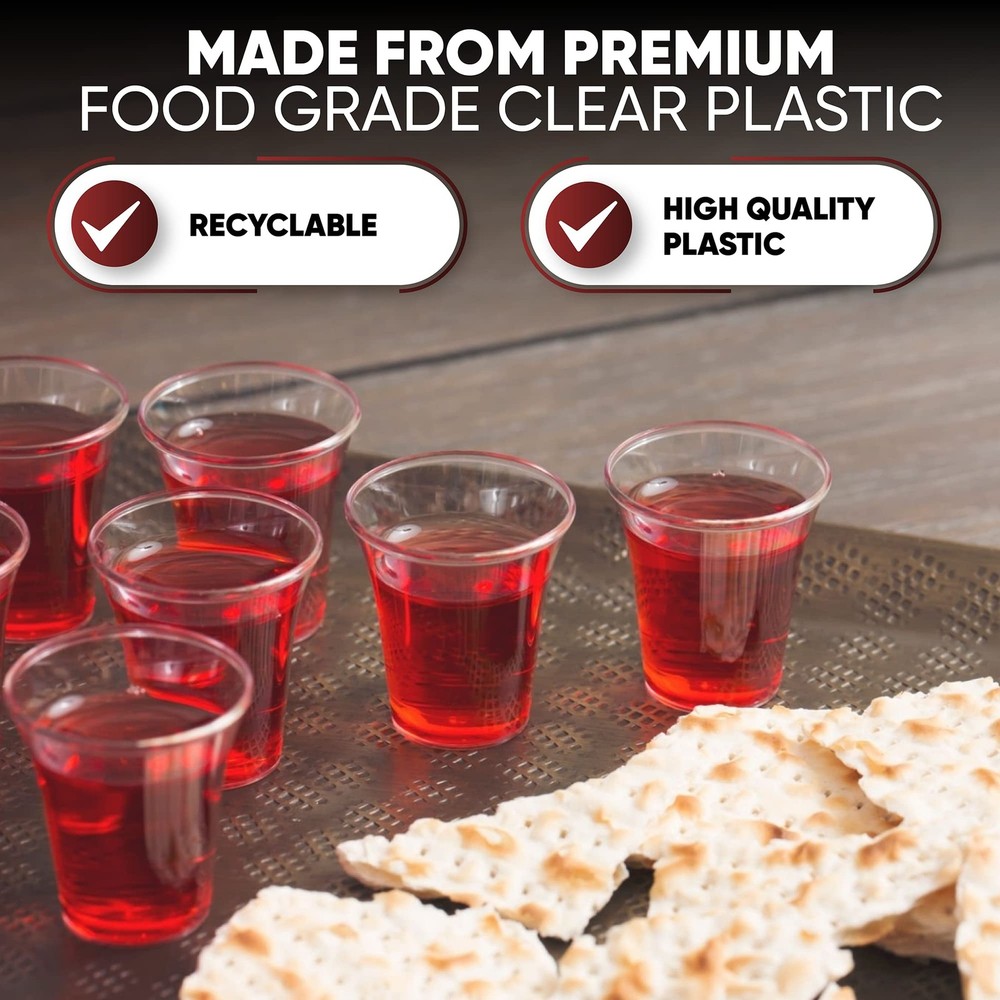 Steadfast Selections Bulk Premium 2000 Plastic Communion Cups Small, Multiple