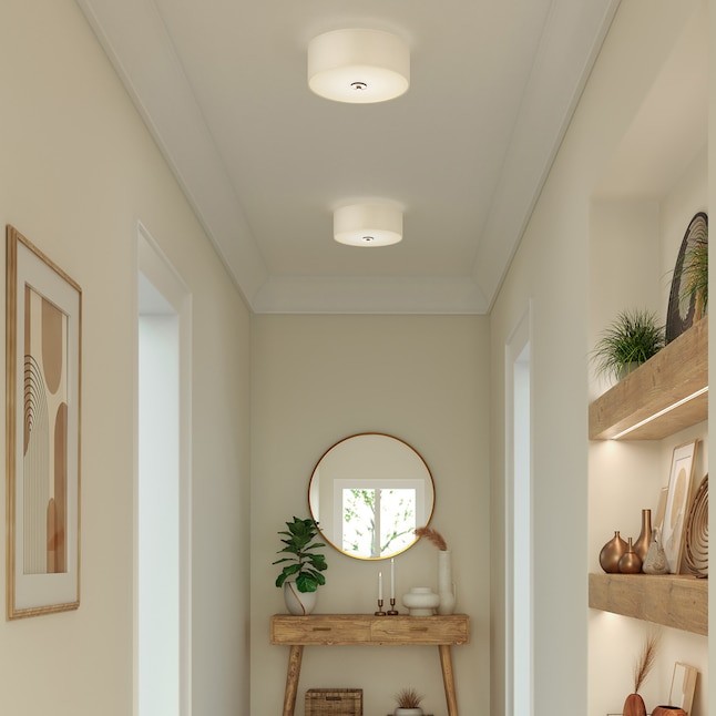 Progress Lighting Inspire 13 in. 2-Light Brushed Nickel Kitchen Ceiling Light