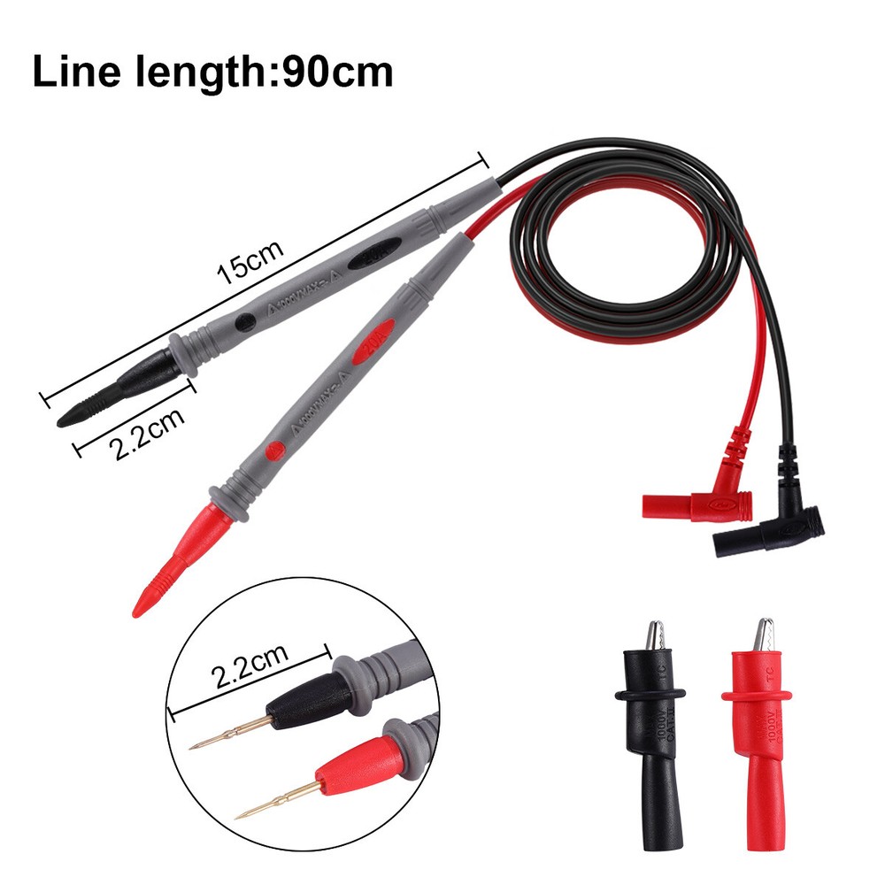 1/2X Multimeter Voltmeter Cable Thin Needle Tester Unique Probe Test Lead Cord
