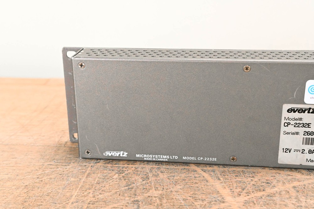 Evertz CP-2232E 2RU Advanced System Control Panel with 32 LCD Buttons CG01CPK