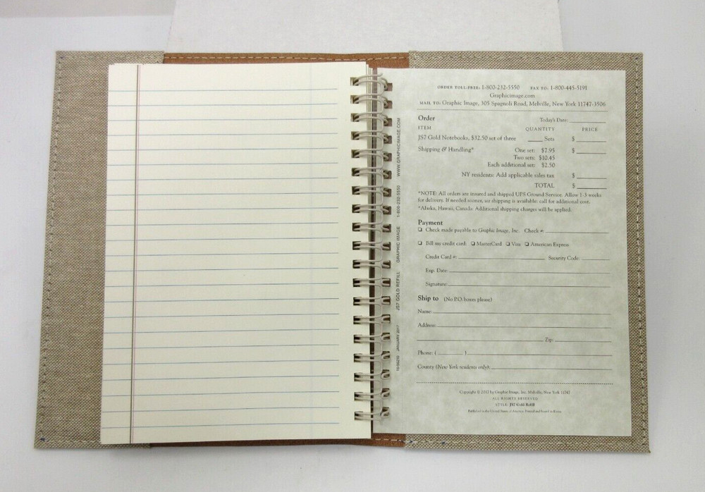 Metropolis Refillable Notebook 7" Leather Cover Spiral Insert Graphic Image Blue