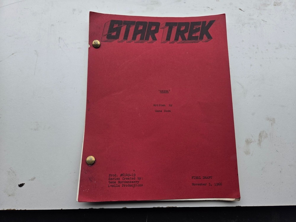 Star Trek "Arena" Final Draft by Gene Coon TV Script