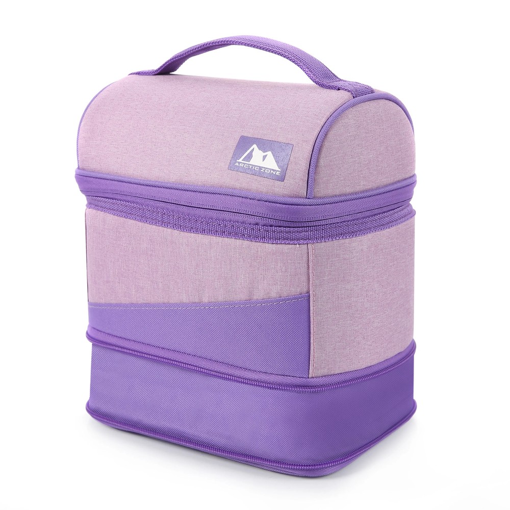 Arctic Zone Expandable Lunch Box with Ice Pack, Lavender Purple