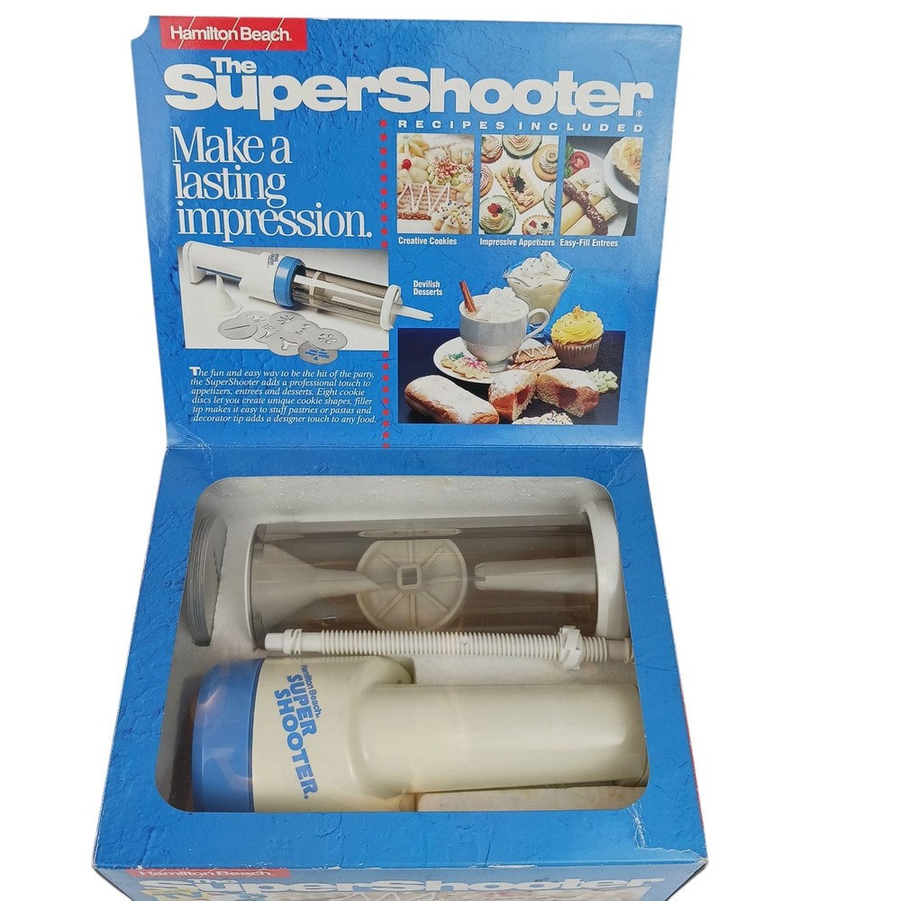 Hamilton Beach Super Shooter Cookie Press Holiday Baking Complete & Working