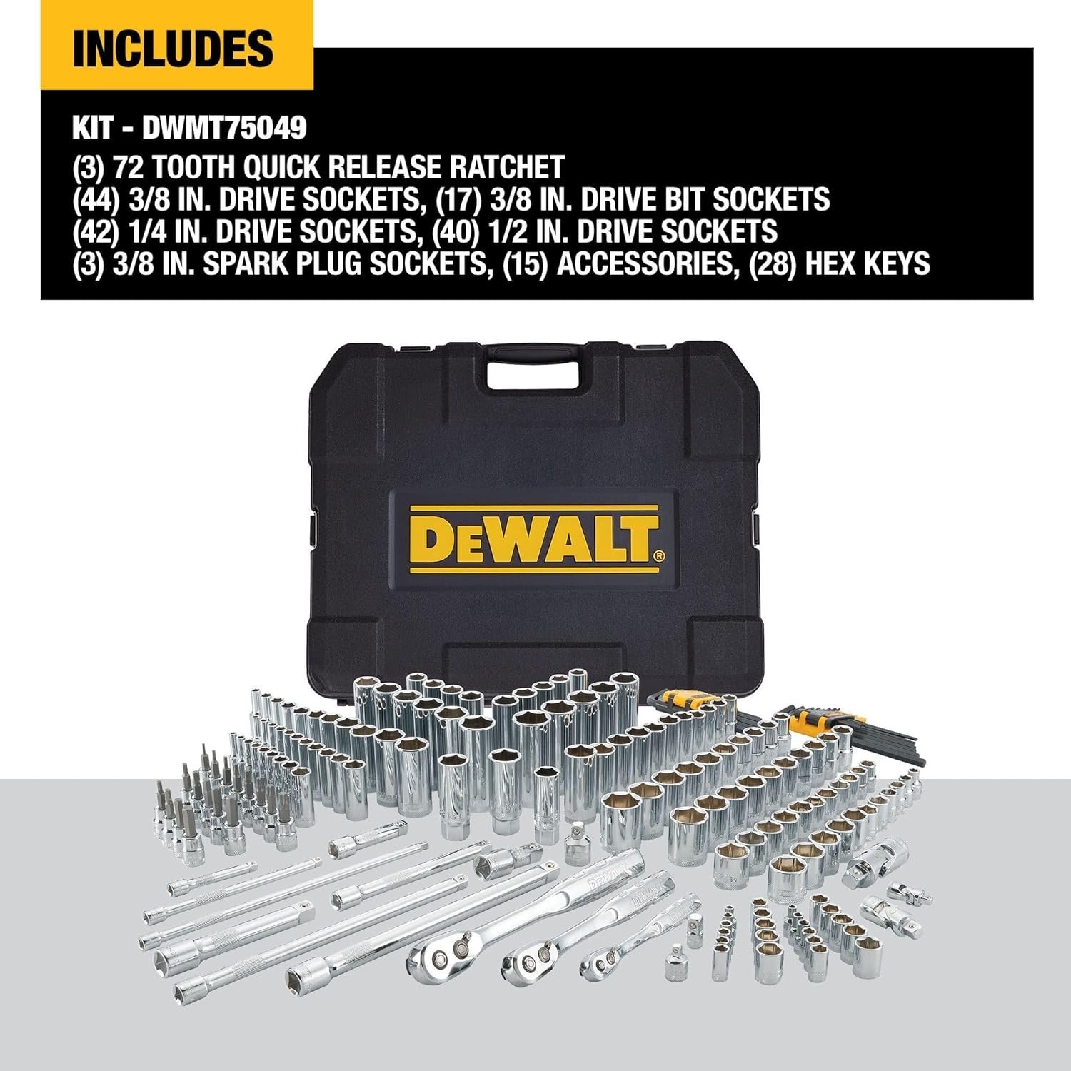 DEWALT 192-Piece Mechanics Tools Set (DWMT75049)