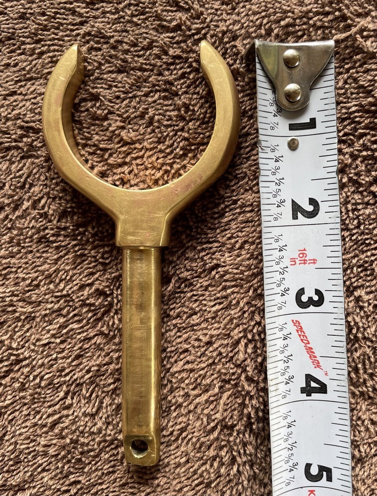 Solid Brass Oar Lock 5”