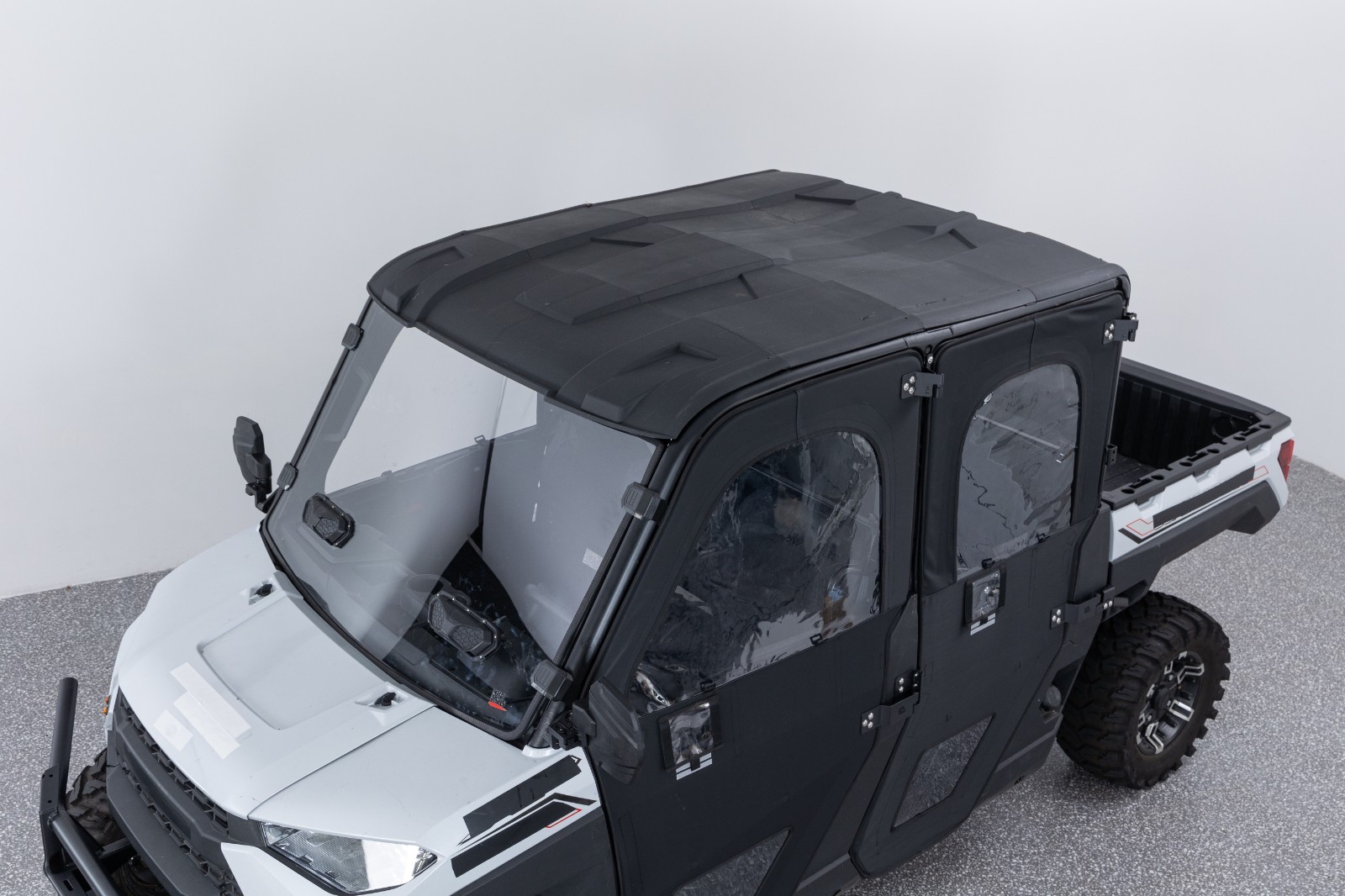 UTV Framed Door Kit Cab Enclosure for Polaris Ranger Crew XP 1000 2018-2025 PVC