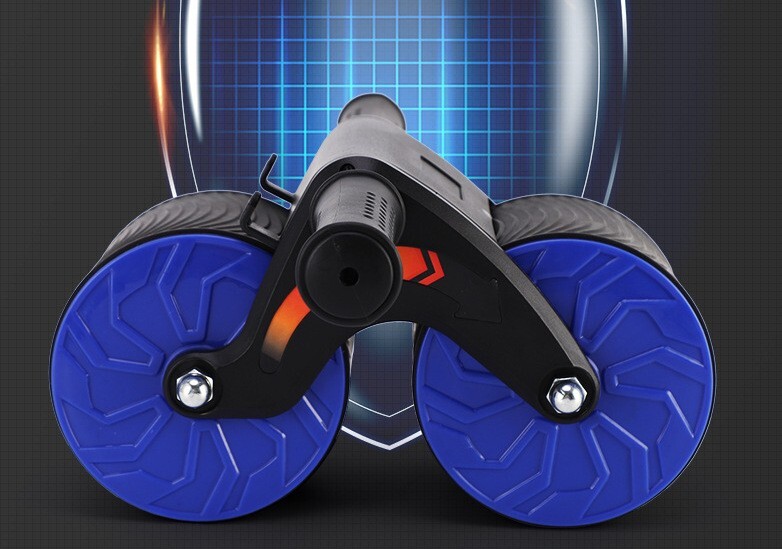 Fodoto Ab Roller Abdominal Exercise Roller with Automatic Rebound (Red Color)