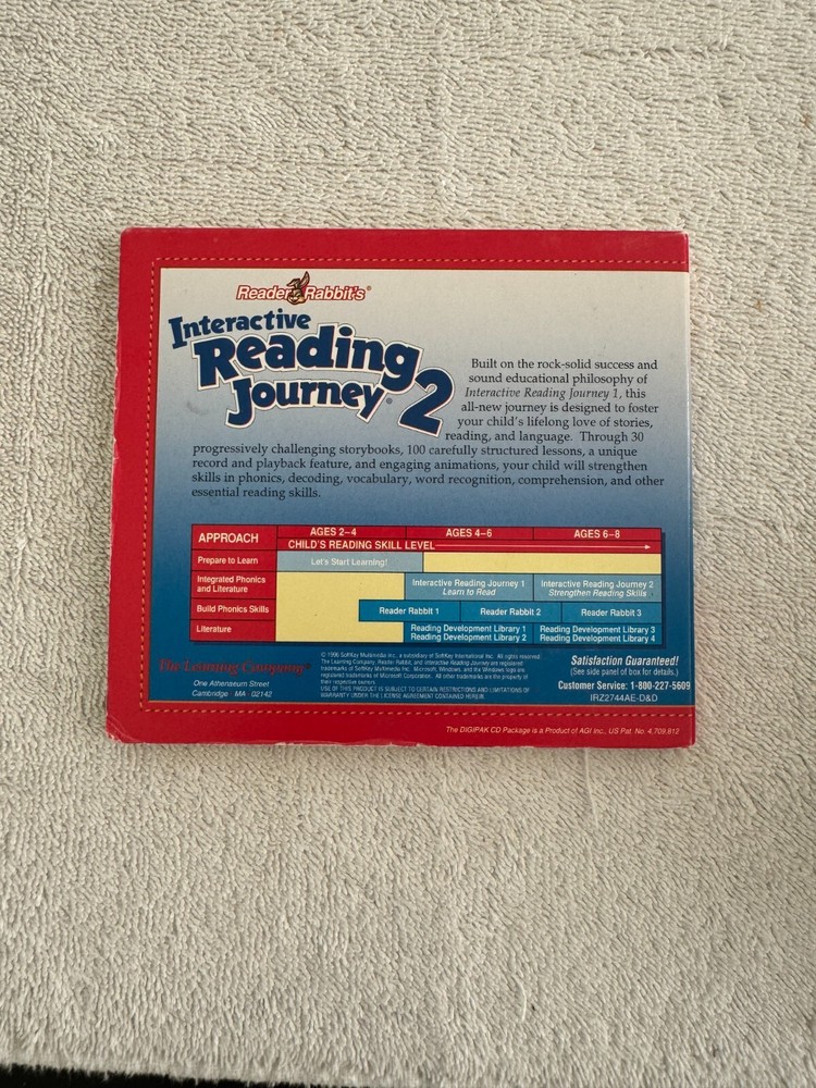 Reader Rabbit's Interactive Reading Journey 2 1996 The Learning Company