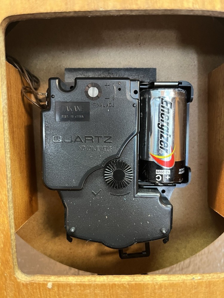 Boston Clock Co Quartz Pendulum Wall Clock Westminster Chime (Works)