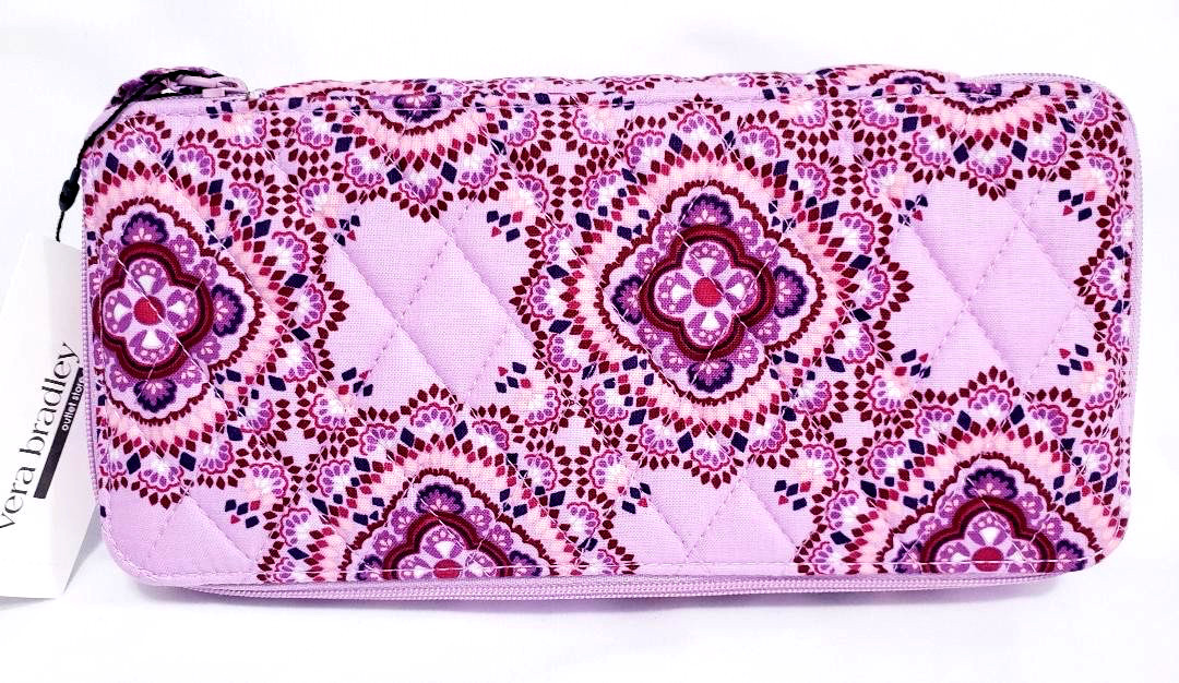 Vera Bradley Lavender Medallion Large Pill Case NWT