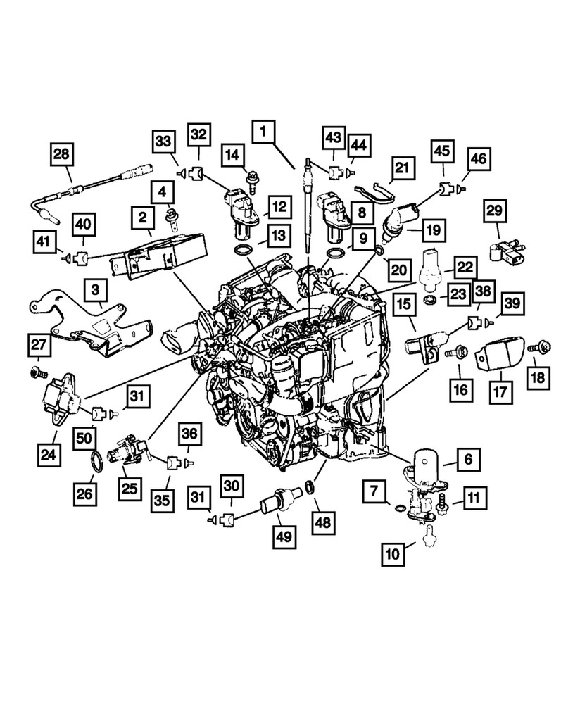 Genuine Mopar Sensor Cover 4593807AA