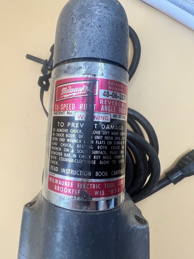 Milwaukee Right Angle Corded Drill 48-06-2871