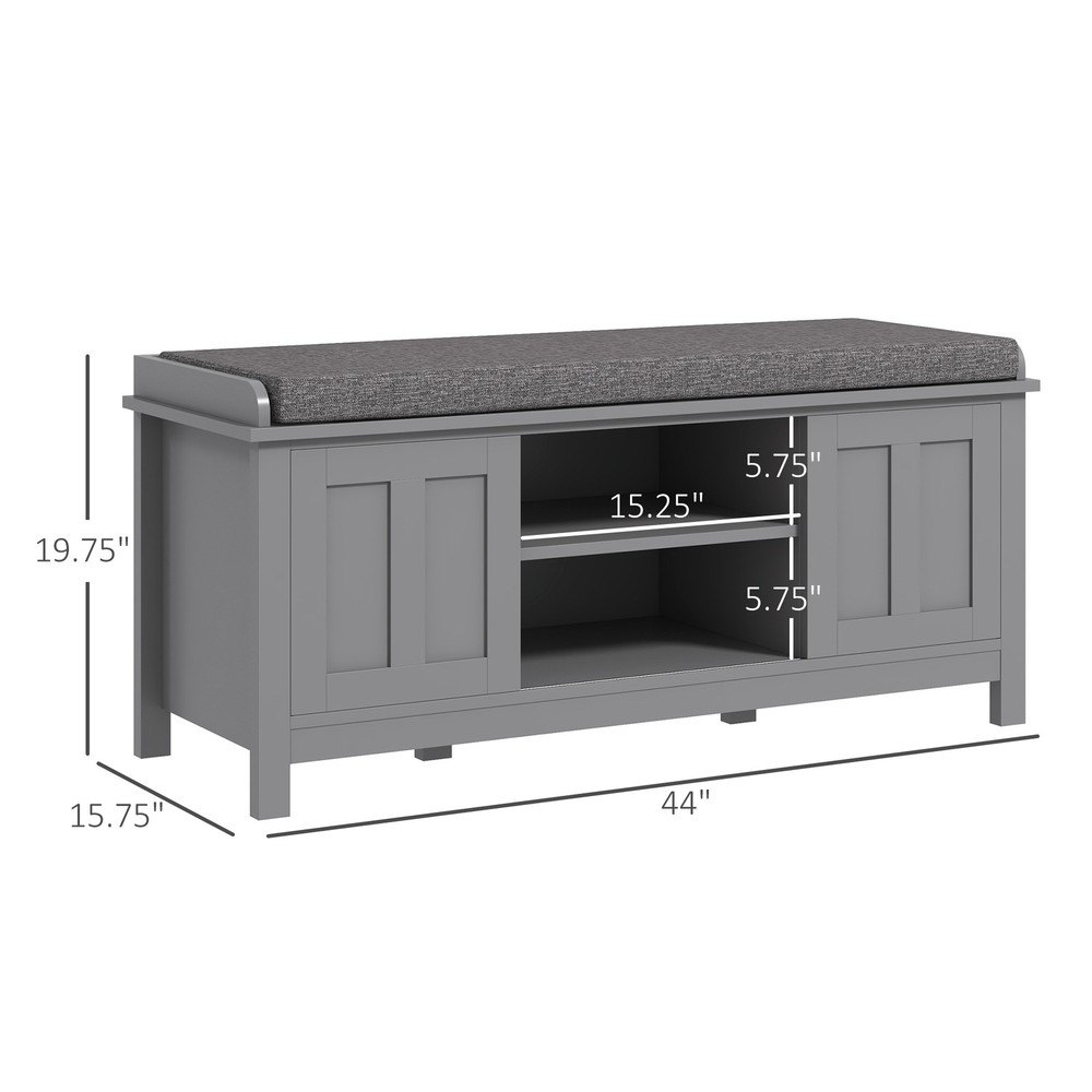 Shoe Storage Ottoman Bench Multi-Functional with Hidden Storage