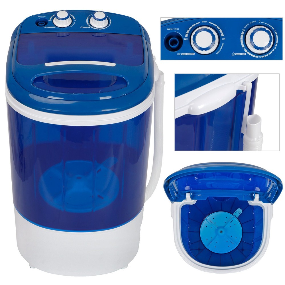 7.9LBS Semi-Automatic Washing Machine Compact Single Tub Washer W/Timer Control