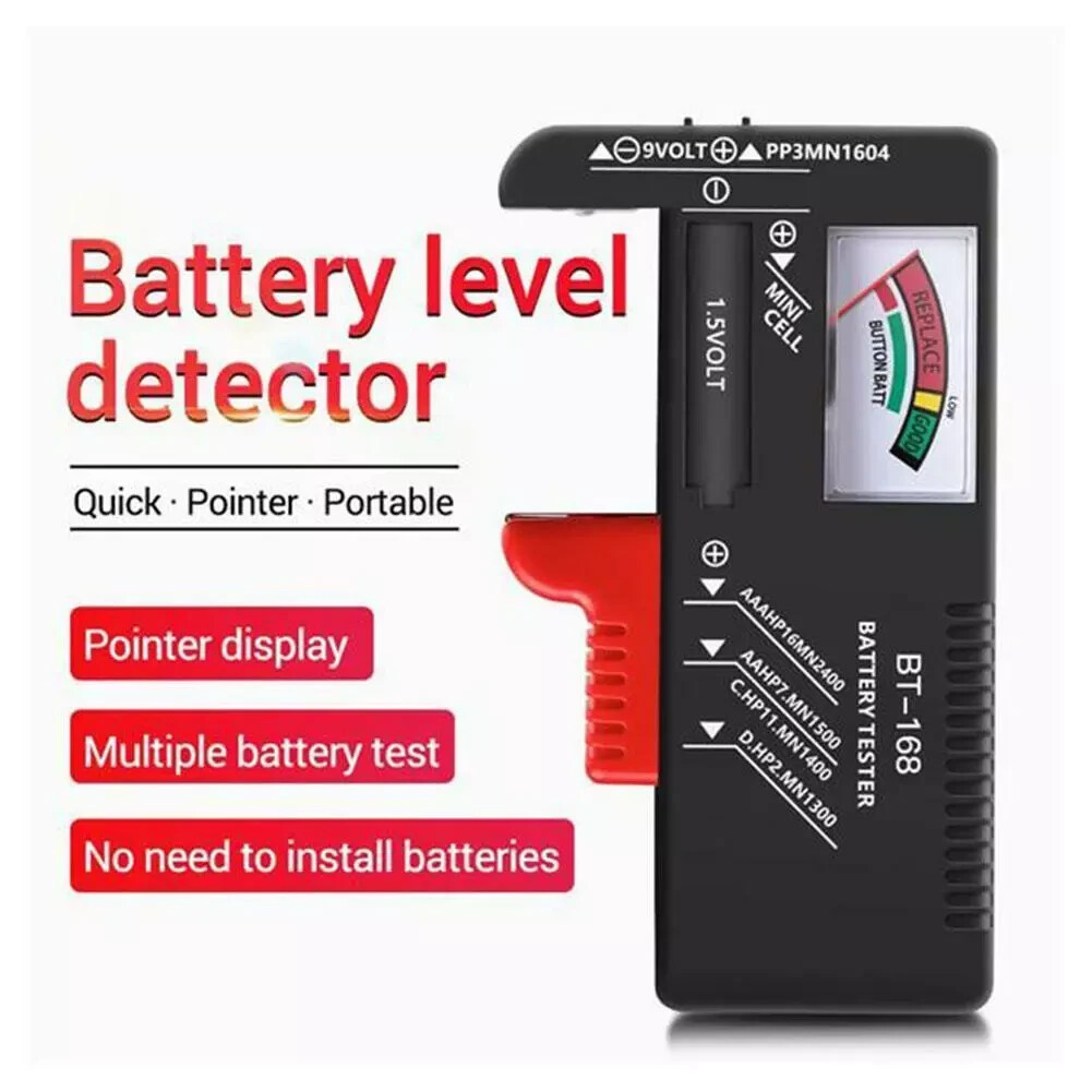 Universal Battery Tester Checker for AA AAA C D 9V Button Cell