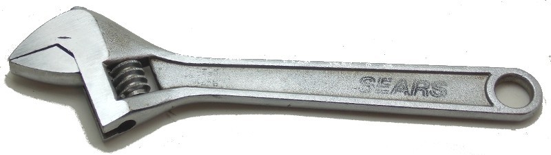 Sears 8" 200mm Adjustable Crescent Wrench Lightly Used