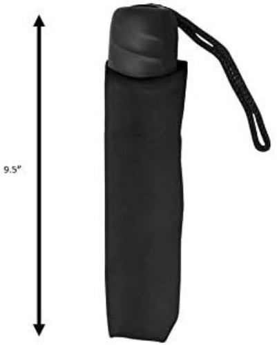 Umbrellas Rain Essentials Manual Compact Black One Size