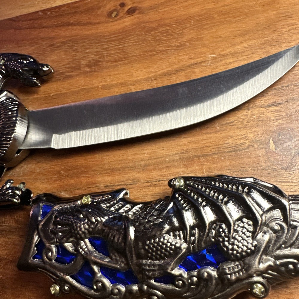 10” Dragon Display Knife - Blue