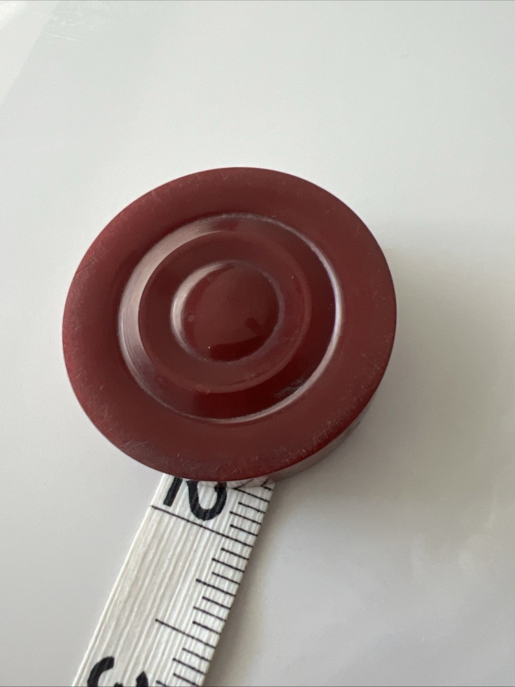 VTG Bakelite Catalin Backgammon Checker 1.75in Replacement Cherry Red 20g
