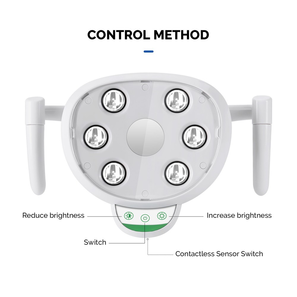 COXO Dental Oral Light Operating Light 6 LED Induction Double Control System