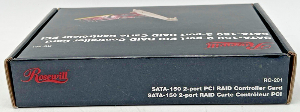 (2) ROSEWILL RC-201 SATA-150 PCI RAID CONTROLLER CARD 2-PORT