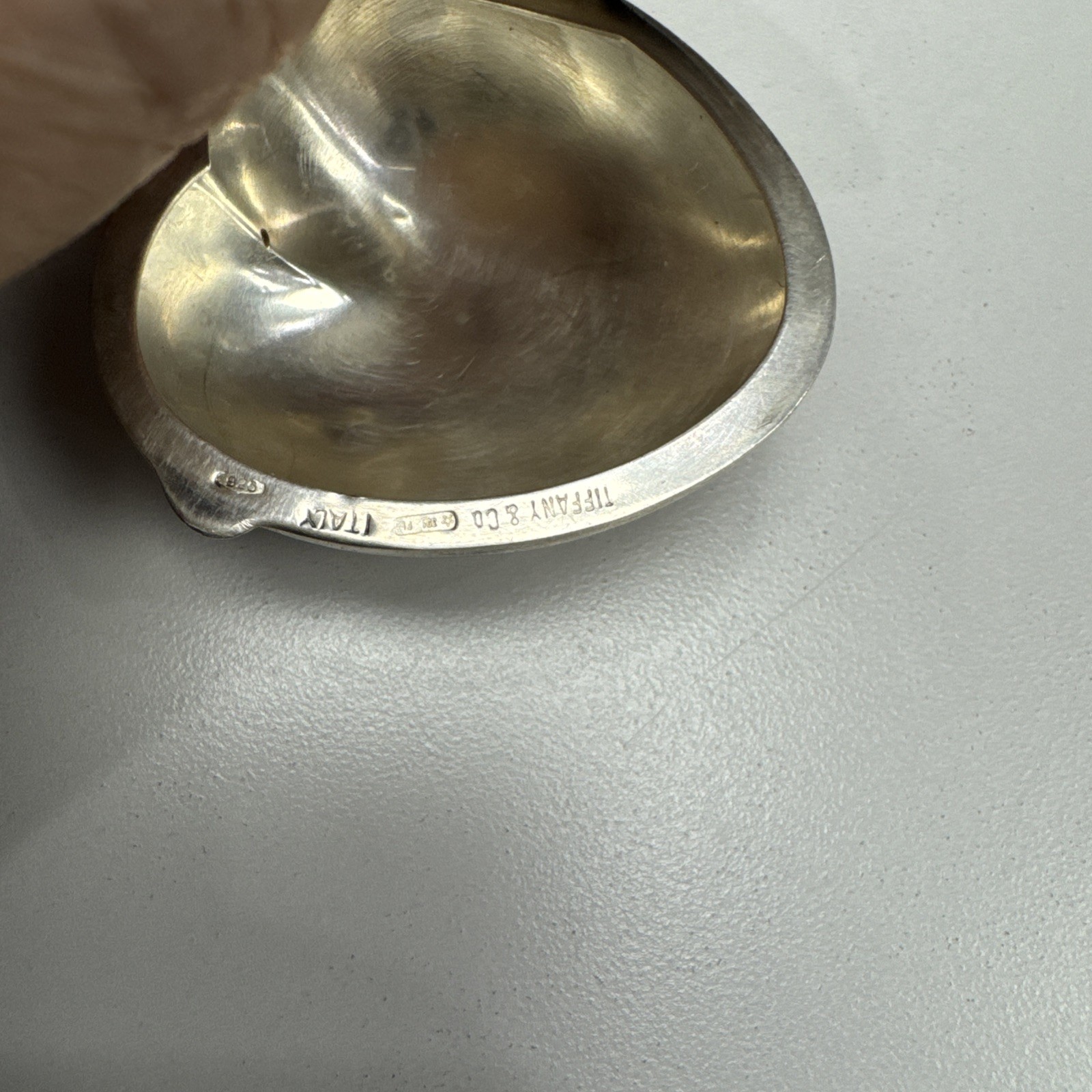 Tiffany & Co. Sterling Silver Heart Shape Classic Pill Box (Vintage)