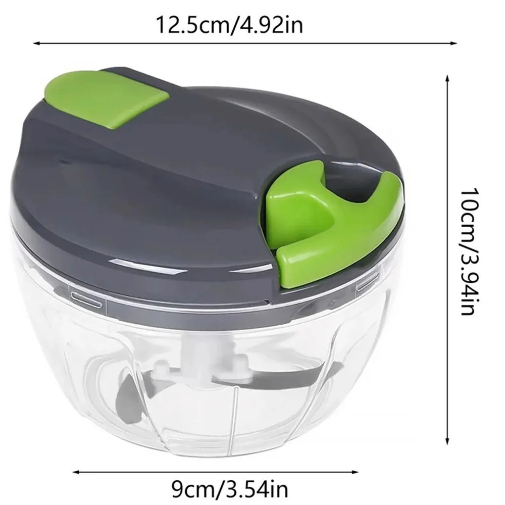Mini Manual Hand Food Chopper Portable Pull String Vegetable Garlic Grinder