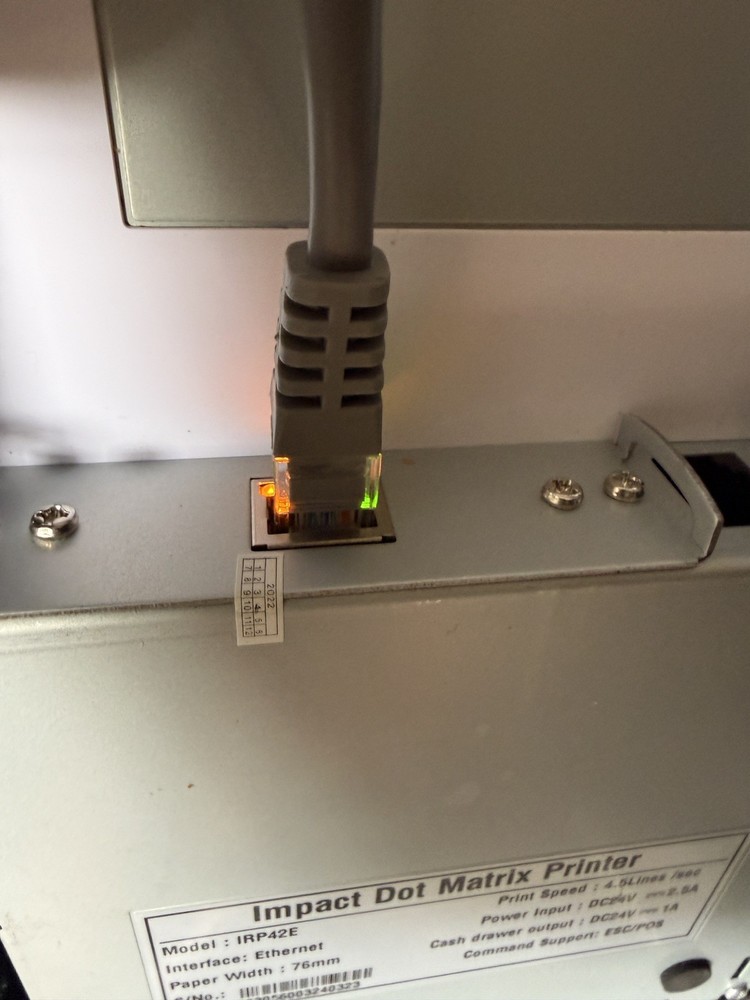Impact Dot Matrix Printer model: IRP42E. Tested. Working.