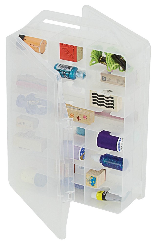 Creative Options Double Sided Thread Organizer Box 14.5 Storage Solution