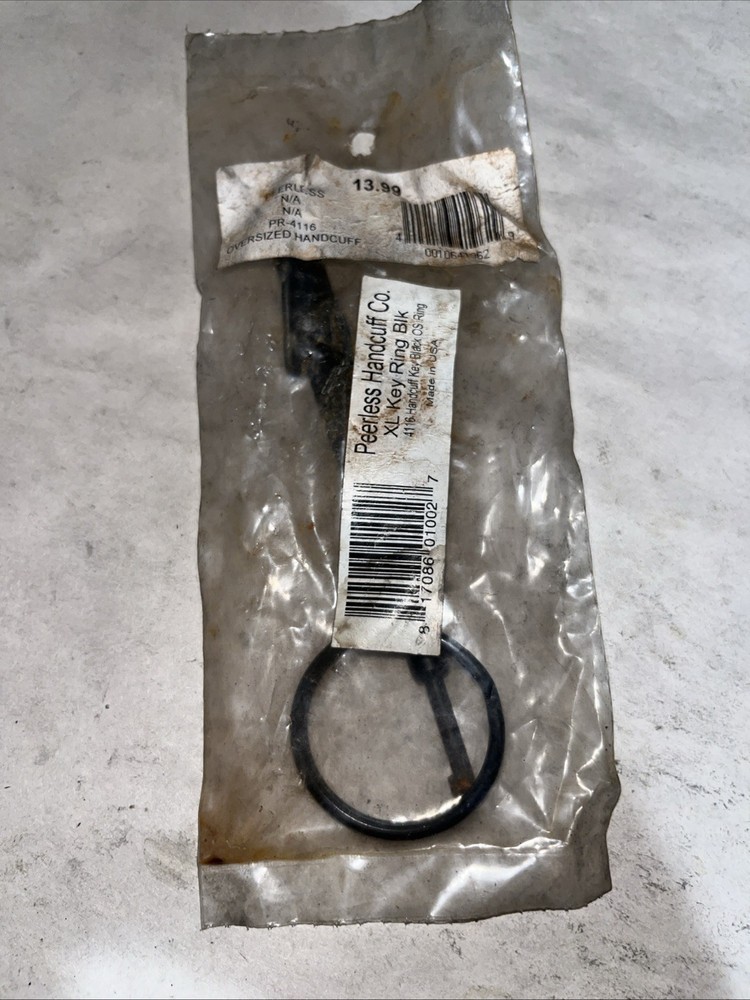 Peerless XL Oversized Handcuff Key With Defects And Rust