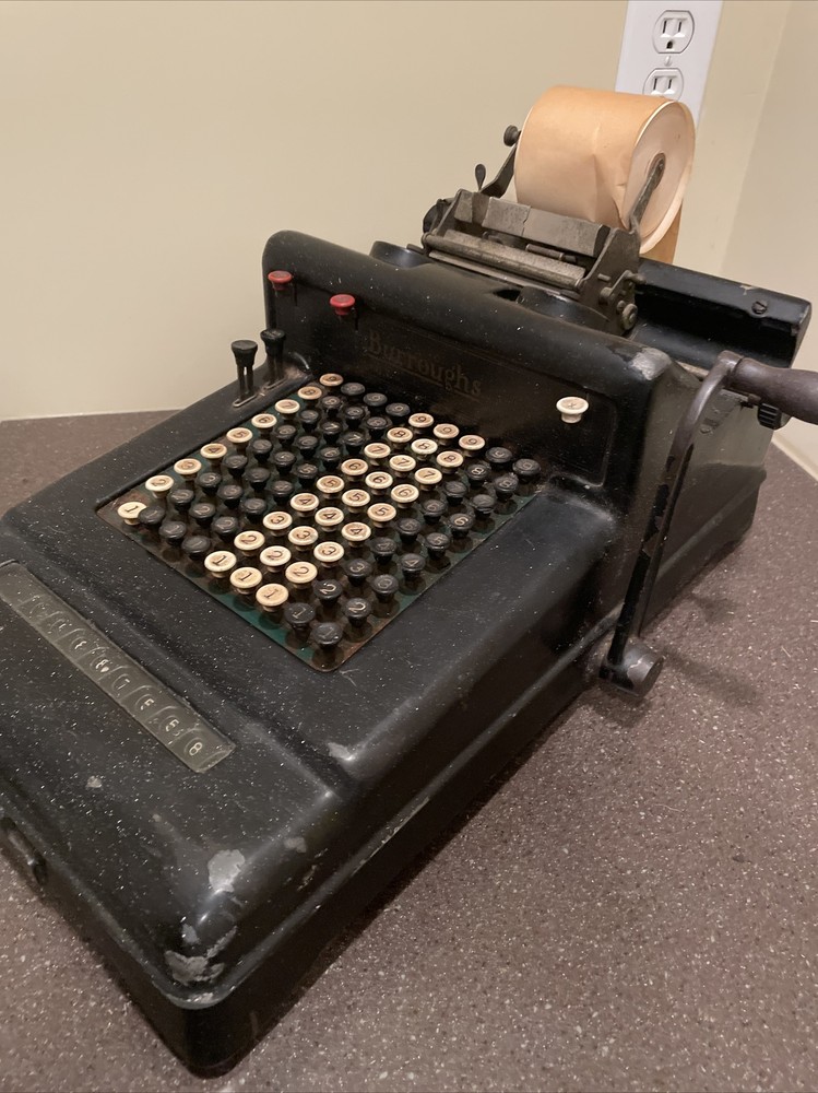 vintage burroughs adding machine