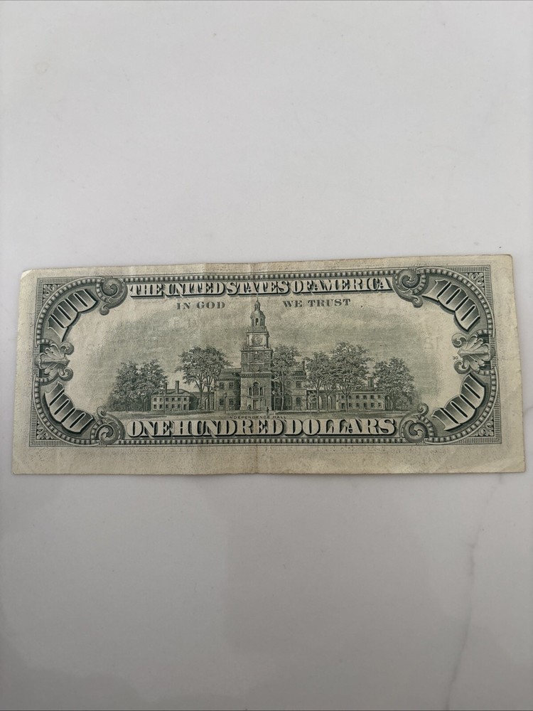 1981-A $100 Bill “MISALIGNMENT ERROR” Rare Old Note